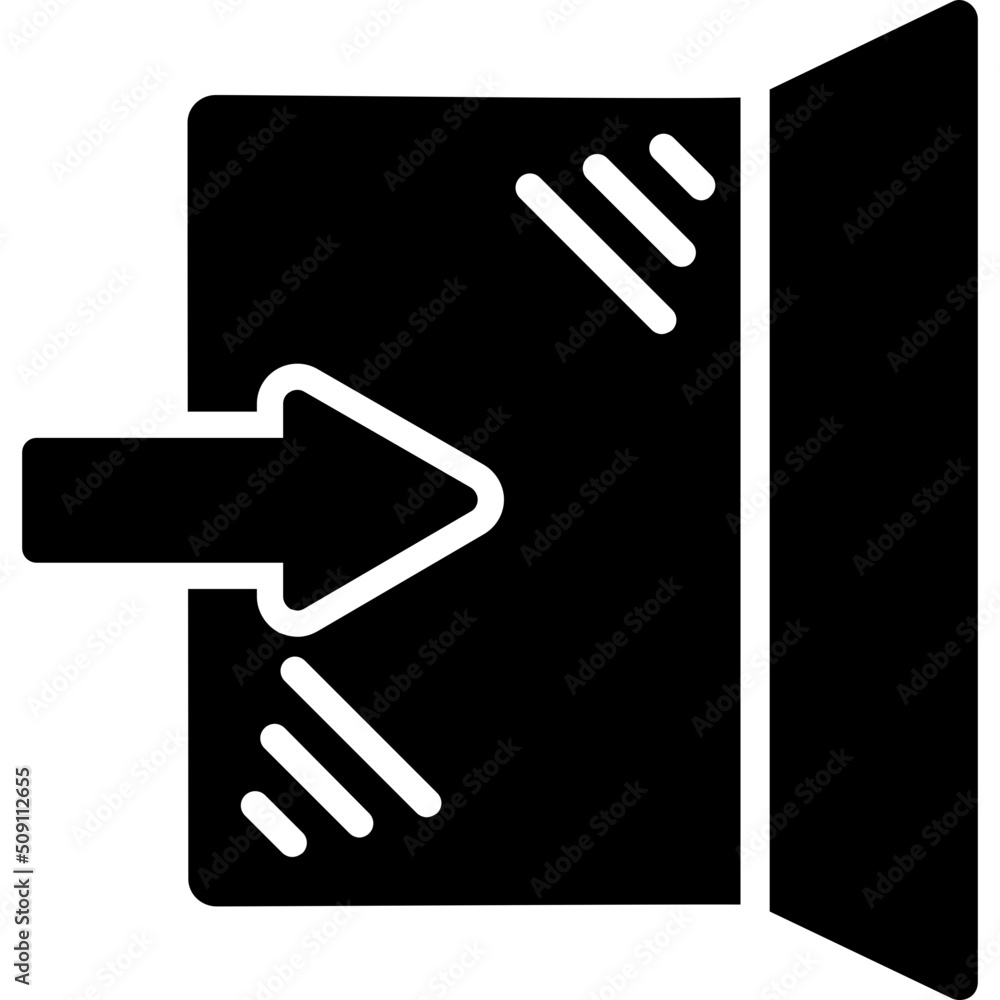 Obraz premium Entrance Icon Icon