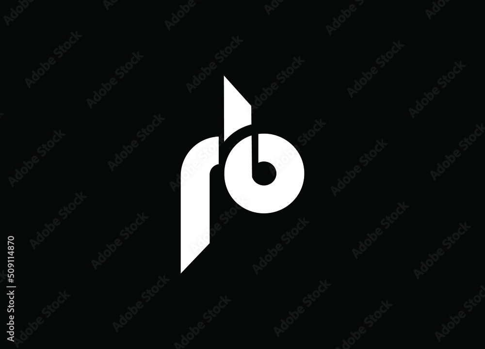 RB logo designed with letter R B in vector format. Stock Vector | Adobe ...