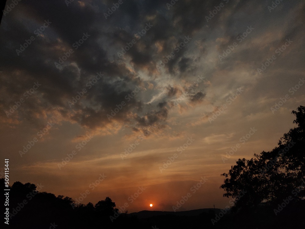 time lapse sunset and clouds