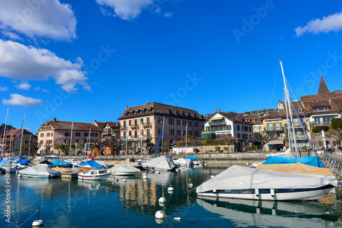 Yachthafen Lutry, Distrikt Lavaux-Oron des Kantons Waadt / Schweiz © Ilhan Balta