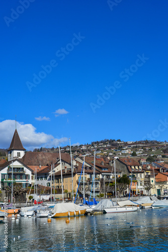 Yachthafen Lutry, Distrikt Lavaux-Oron des Kantons Waadt / Schweiz