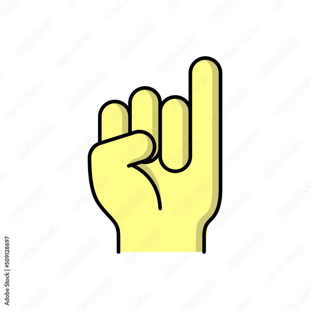 little finger icon design template vector illustration little finger icon design template vector illustration