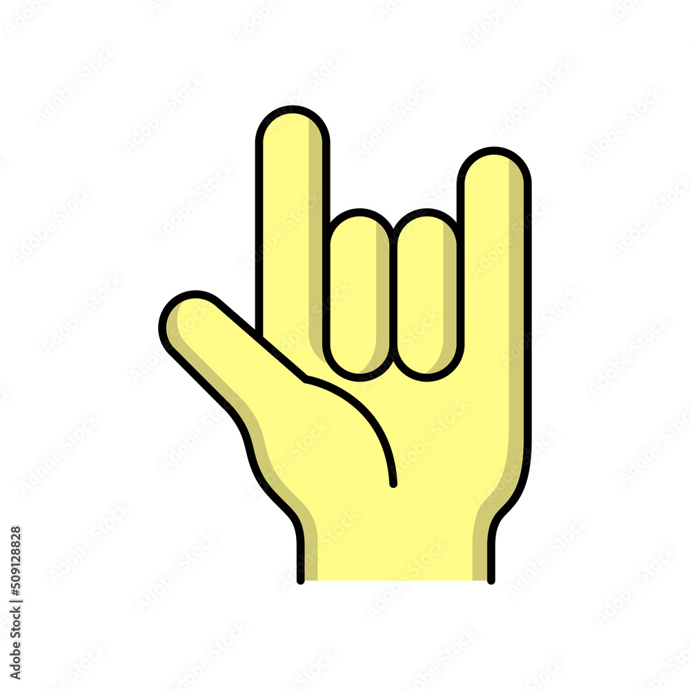 Fototapeta premium metal finger icon design template vector illustration