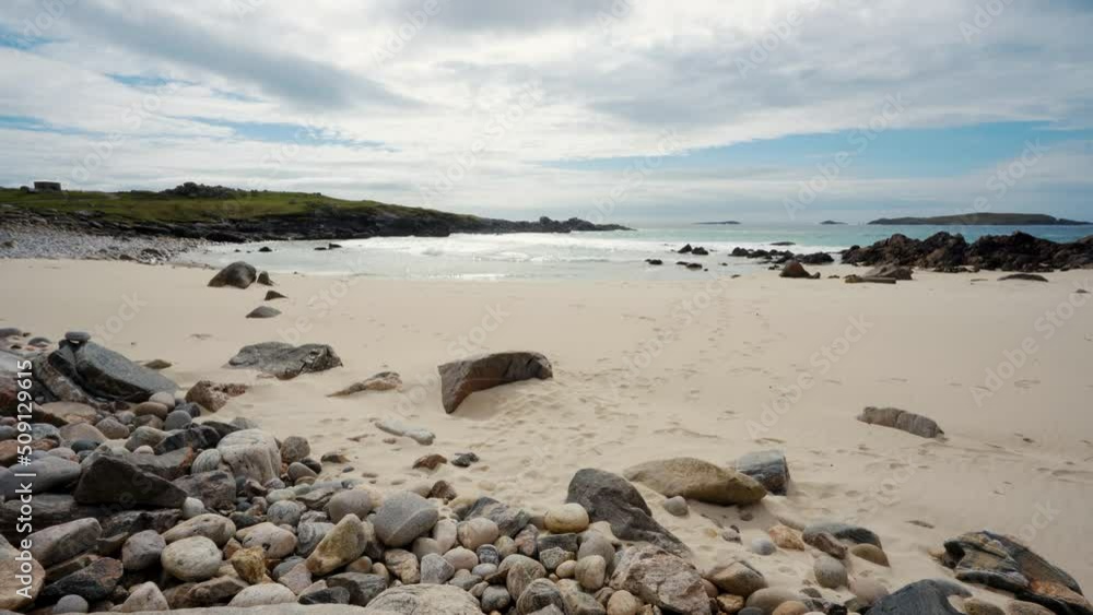 beautiful sandy beach on the Isle of Lewis in the Outer Hebrides of Scotland beautiful sandy beach on the Isle of Lewis in the Outer Hebrides of Scotland