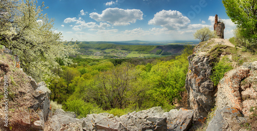 Photography Slovakia nature with old castle Pajstun near Bratislava