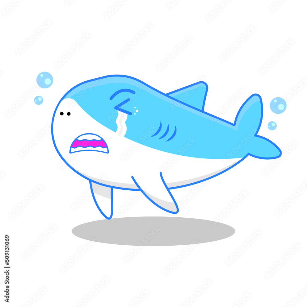 cute shark illustration vector cute shark illustration vector