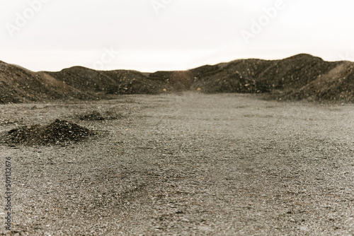 Nodoby ground background, stone horizon