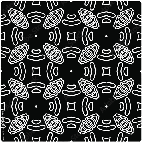 Abstract background with black and white pattern. Unique geometric vector swatch. Perfect for site backdrop, wrapping paper, wallpaper, textile and surface design.