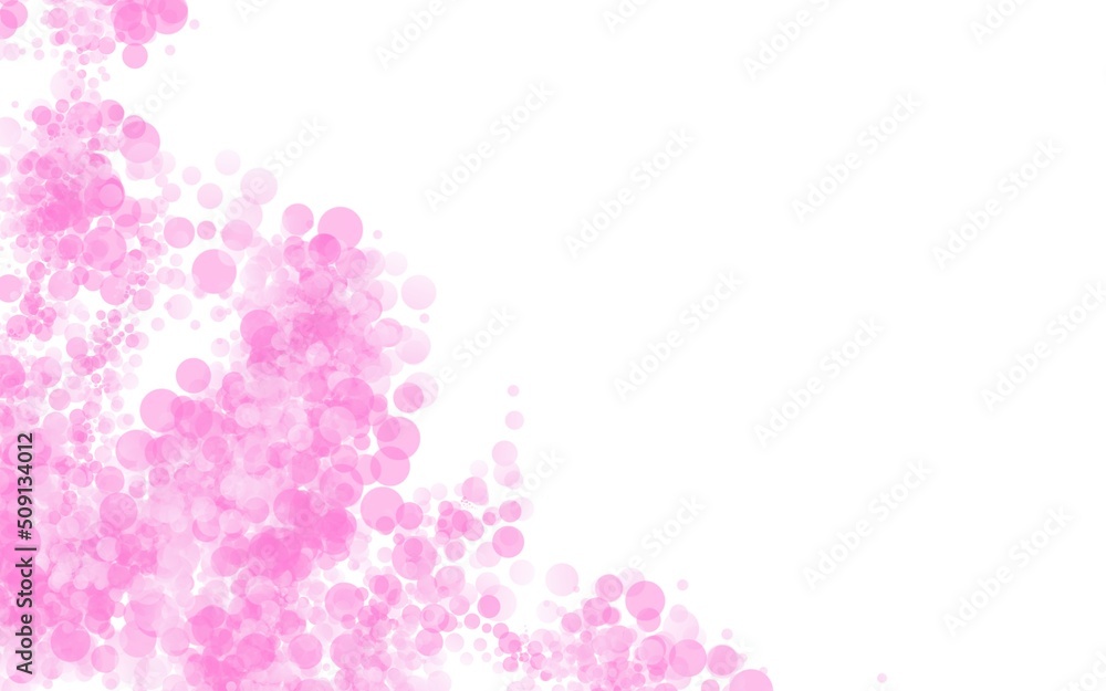 pink background bubbles