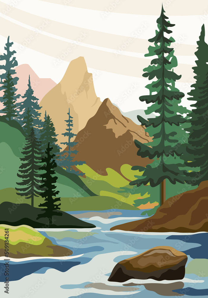 Download Nature Drawing Background Royalty-Free Stock Illustration Image -  Pixabay