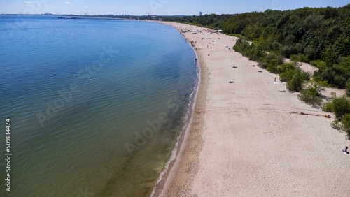 Fototapeta Naklejka Na Ścianę i Meble -  Beautiful beach in Sopot, Poland