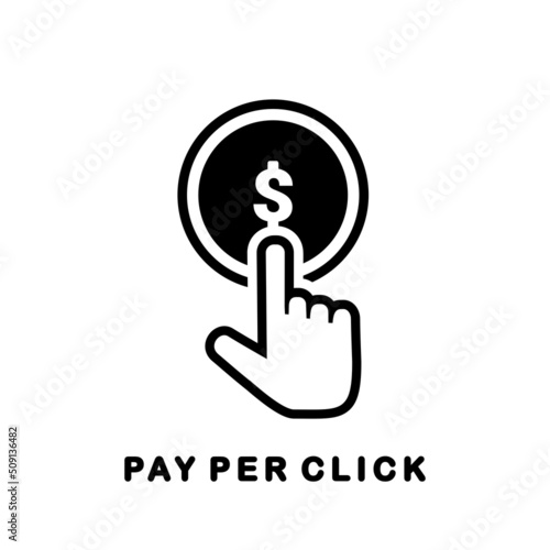 Pay per click. Vector illustration