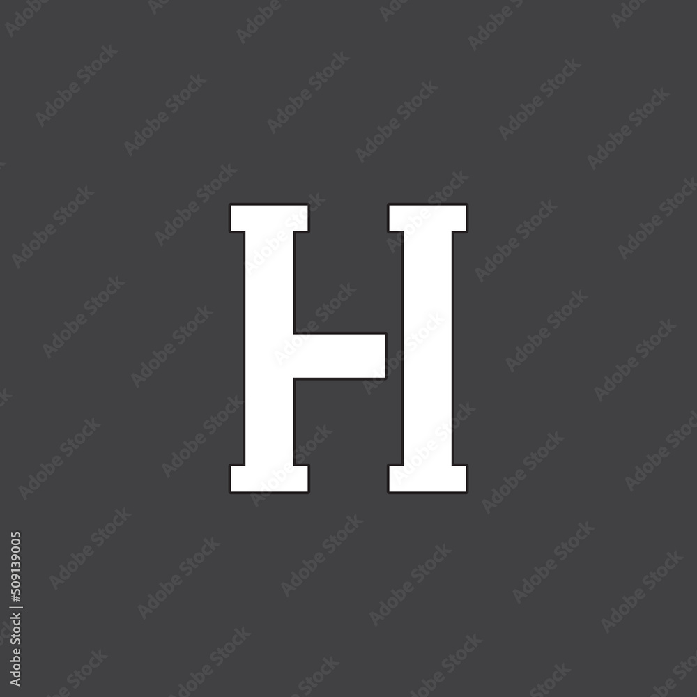 Logo with the letter H i Free Vector Logo with the letter H i Free Vector