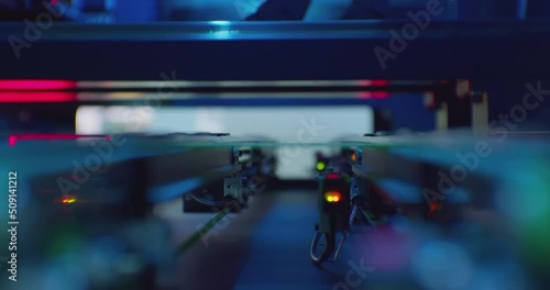 Wallpaper Mural modern technology. working equipment for the production of electronic printed circuit boards. close-up Torontodigital.ca