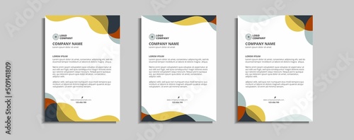 modern corporate letterhead template design