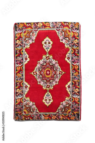 Obraz na płótnie Hand woven antique Turkish carpet