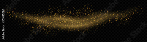 Abstract sparkles isolated on a transparent background. Bokeh lights effect. Vector dust sparks and bright stars shine with special light effect. Christmas sparkling magical. Vector illustration