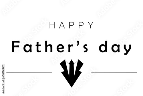 Happy Fathers Day. Father's day sale promotion calligraphy poster . Vector illustration