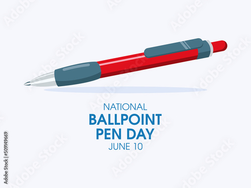 Foto National Ballpoint Pen Day vector