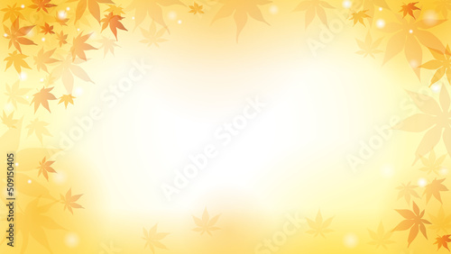 秋のほんのり紅葉背景
