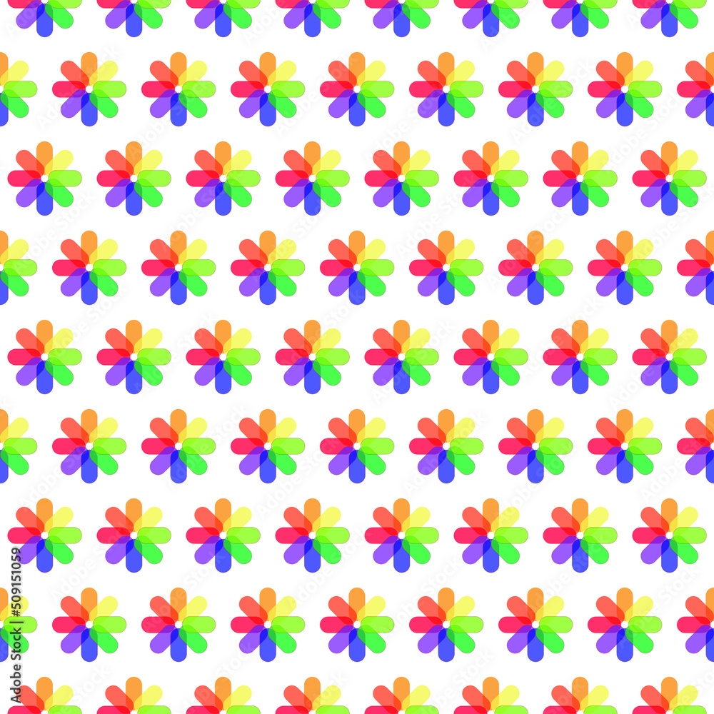 LGBTQ+ color flowers. The official correct color of the multi-sexual symbol.