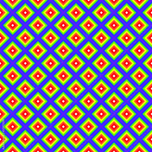 Wallpaper Mural Colorful layer square pattern. Multicolor maze stripes pattern on colored background. Diagonal lines and squares. LGBTQ+ colored background. Torontodigital.ca