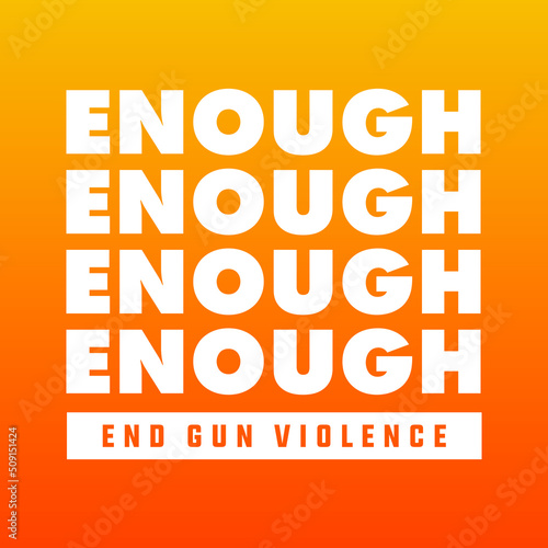 end gun violence protect children not guns, no more silence end gun violence national gun violence awareness day modern orange template, banner sign, design concept with white text