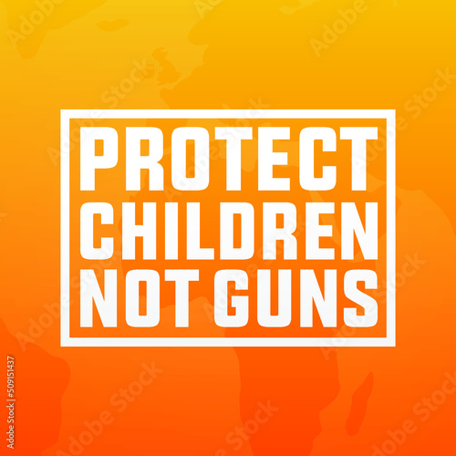 end gun violence protect children not guns, no more silence end gun violence national gun violence awareness day modern orange template, banner sign, design concept with white text