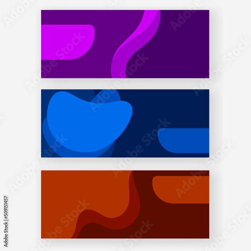 multicolor banner templates for print offset