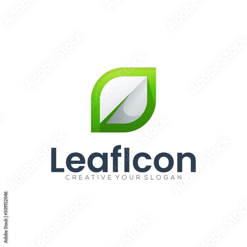 icon leaf modern logo gradient colorful Free Download icon leaf modern logo gradient colorful - GFXLoad