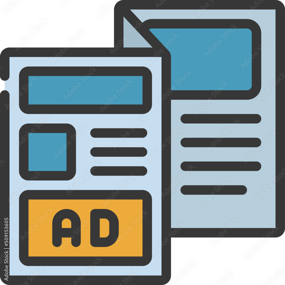 Brochure Ad Icon Brochure Ad Icon