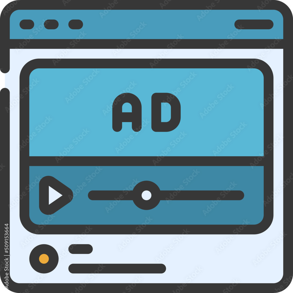 Video Website Ads Icon