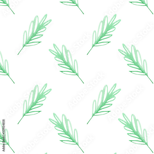 Watercolor leaves pattern. Soft and nice print for textiles, phone or notebook covers, wedding invitations, and much more