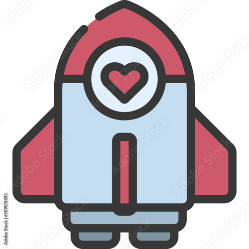 Love Rocket Icon