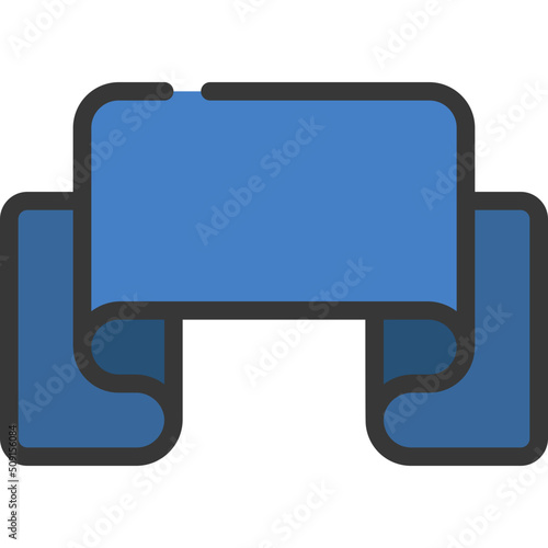 Folded Ribbon Icon