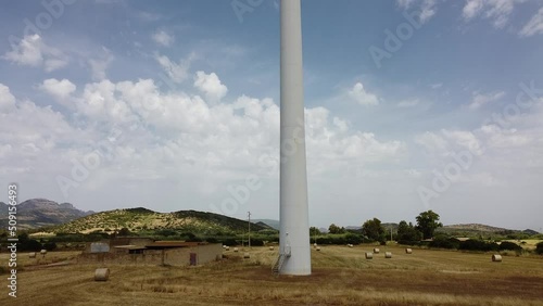 wind turbine with grey sky, guspini,south Sardinia
 photo