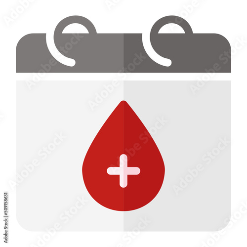 world blood donor day Flat icon