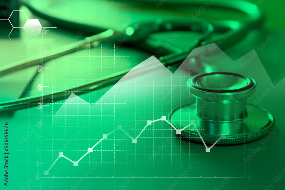 Medical examination and healthcare business graph, health information analytics, healthcare marketing strategy Medical examination and healthcare business graph, health information analytics, healthcare marketing strategy