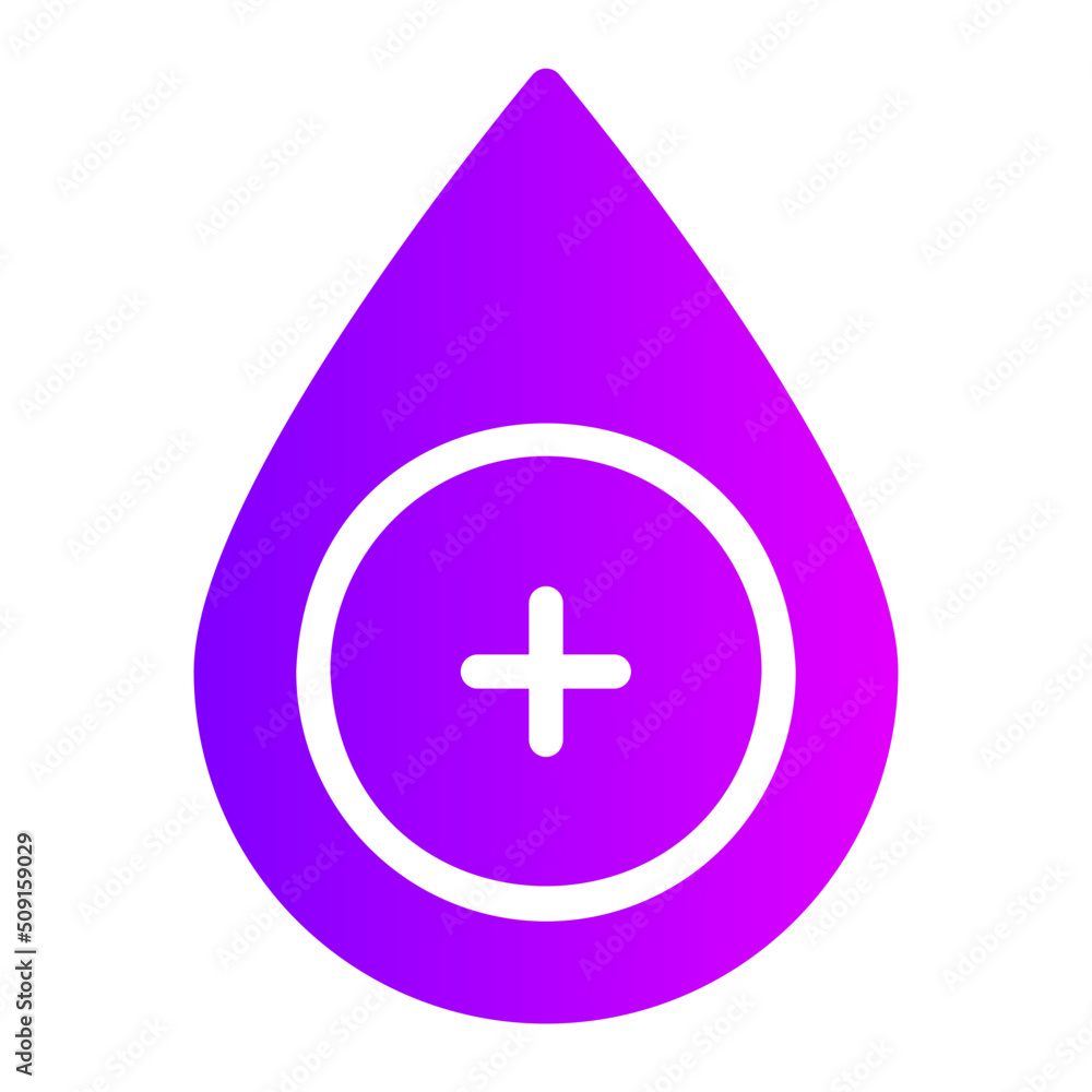 Fototapeta premium blood drop gradient icon