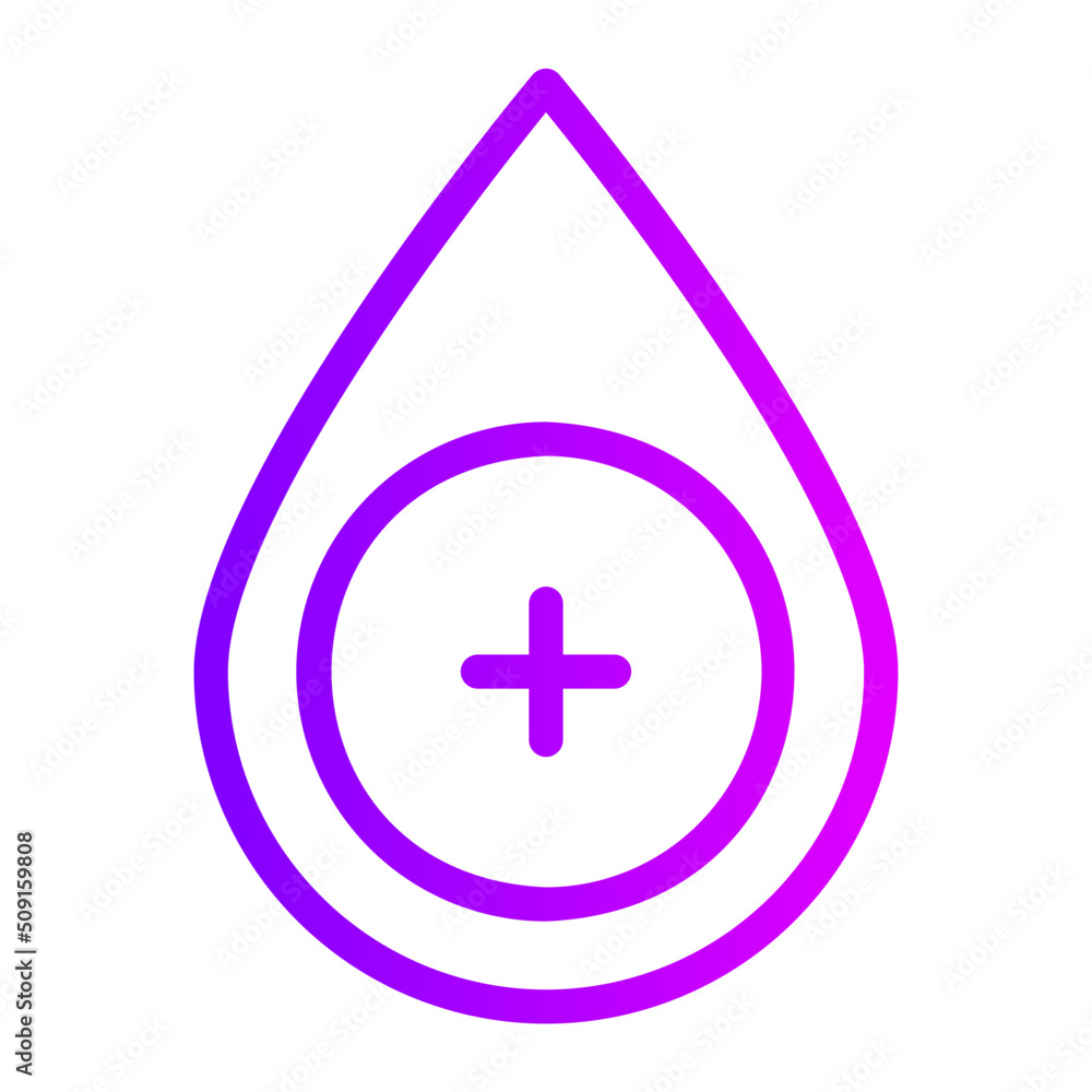 Obraz premium blood drop gradient icon