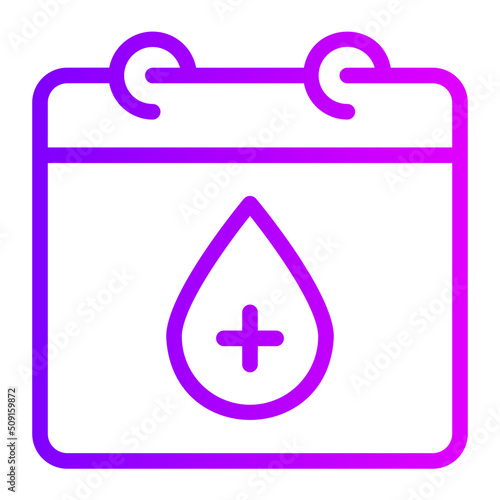 world blood donor day gradient icon
