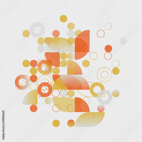 Scandi Art Made With Scandinavian Inspired Graphics Using Abstract Vector Geometric Shapes