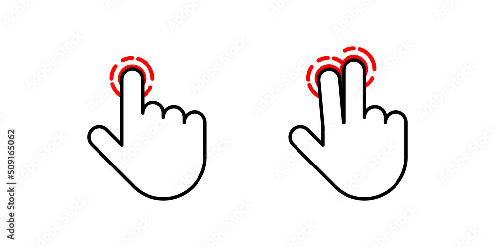 Touch gesture icon set. Scroll gesture for app interface. Slide and flick sensory or mouse screen navigation instrument symbol. Touch gesture icon set. Scroll gesture for app interface. Slide and flick sensory or mouse screen navigation instrument symbol.