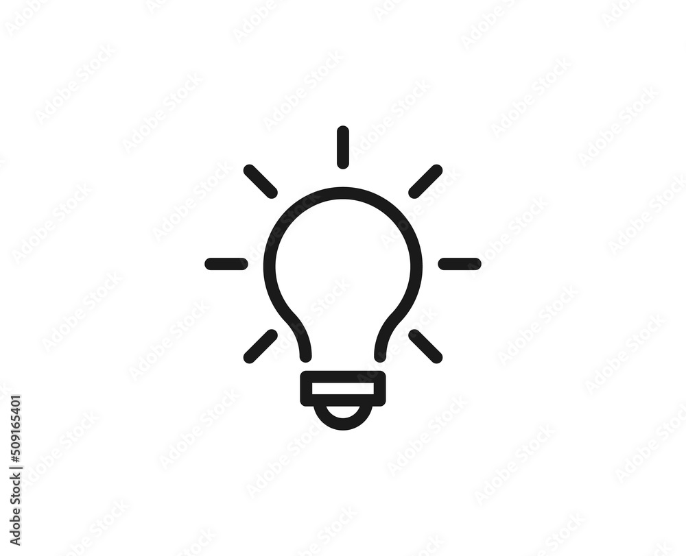 Single line icon of lamp. High quality vector illustration for design, web sites, internet shops, online books etc. Editable stroke in trendy flat style isolated on white background Single line icon of lamp. High quality vector illustration for design, web sites, internet shops, online books etc. Editable stroke in trendy flat style isolated on white background