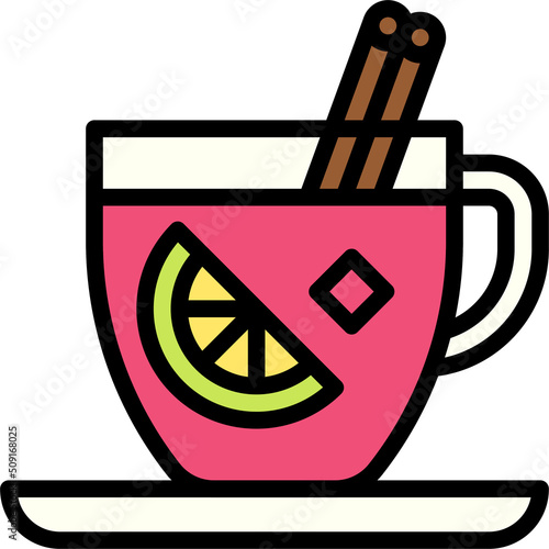 Mulled Wine icon, Festa junina related vector