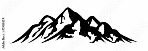 mountain icon, mountain logo, mountain vector sign symbol