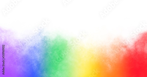 Rainbow colored smoky background for june lgbt pride festival.