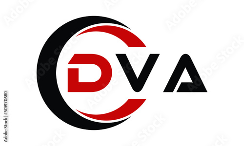 DVA swoosh three letter logo design vector template | monogram logo | abstract logo | wordmark logo | letter mark logo | business logo | brand logo | flat logo | minimalist logo | text | word | symbol