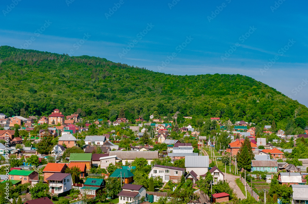 Obraz premium Bakhilovaya Polyana Village in the State Nature Reserve which is a part of Samarskaya Luka National Park!