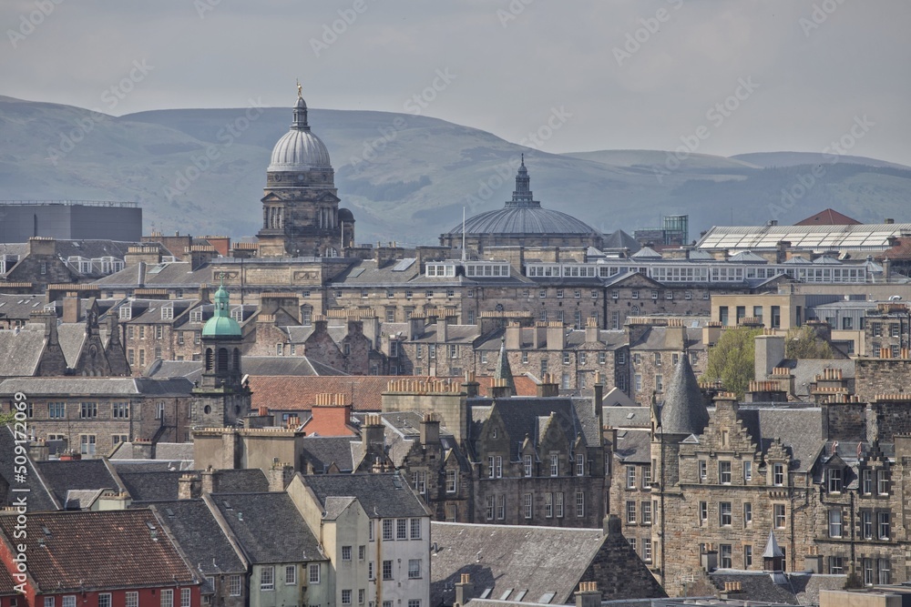 Edinburgh city centre skyline